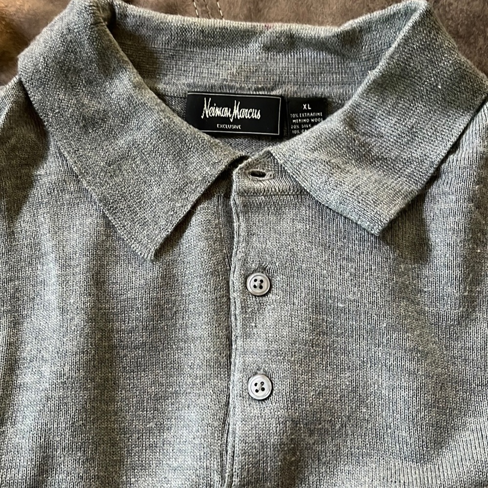 Long sleeved Neiman Marcus polo